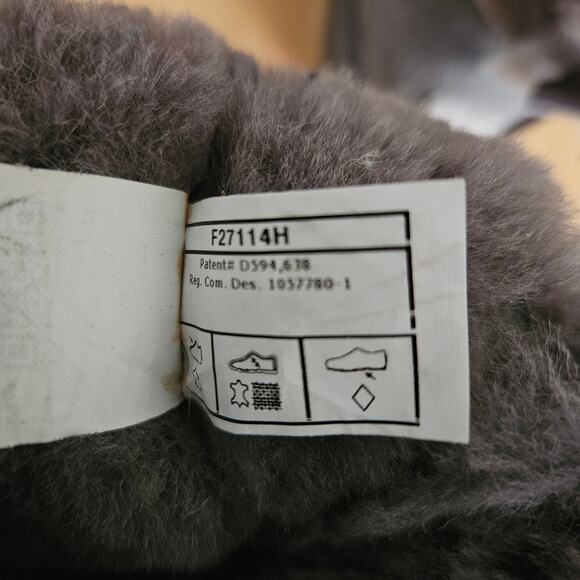 UGG Winter Boots Bailey Bow Suede Lace Back Sz 7 Dark Gray 1002954 - Picture 8 of 9